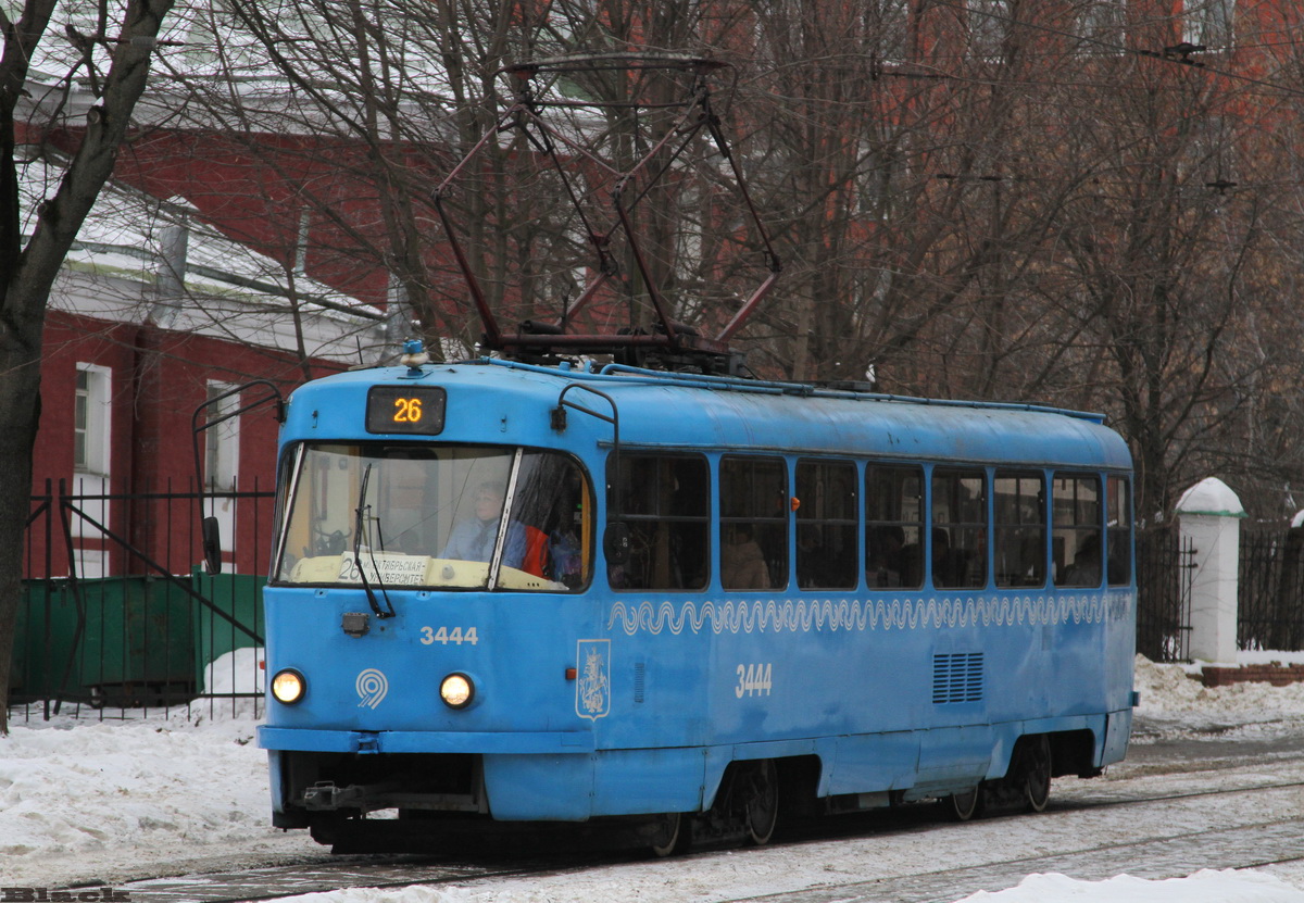 Москва. Tatra T3 (МТТЧ) №3444