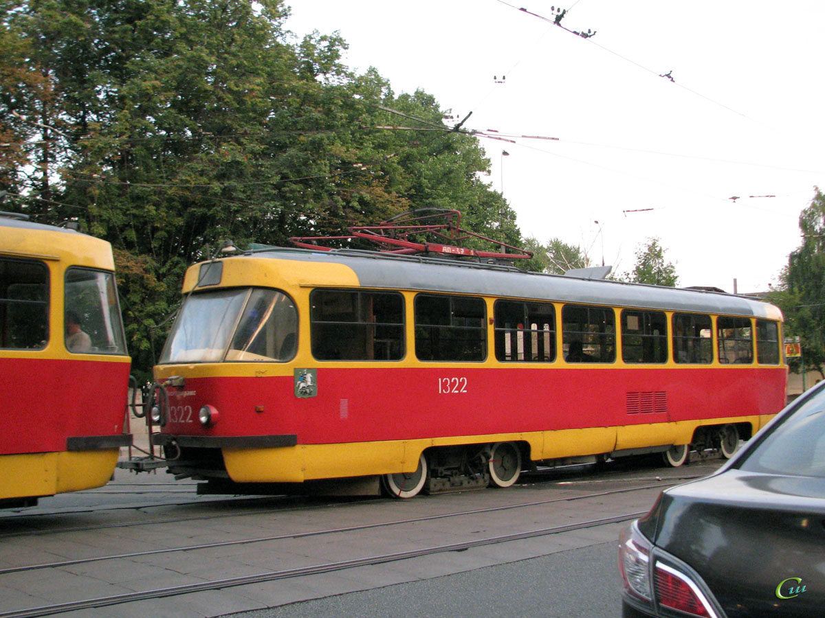 Москва. Tatra T3 (МТТЧ) №1322