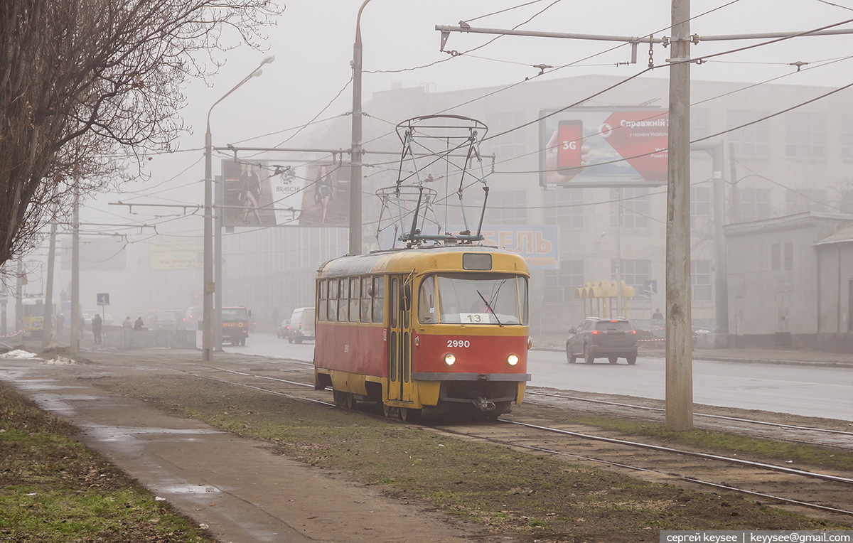 Одесса. Tatra T3 (двухдверная) №2990