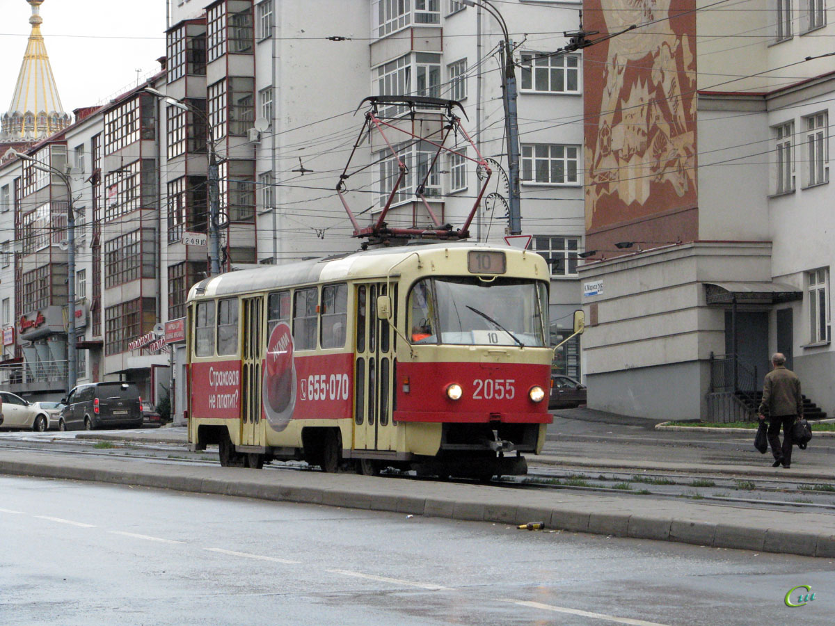 Ижевск. Tatra T3SU мод. Ижевск №2055