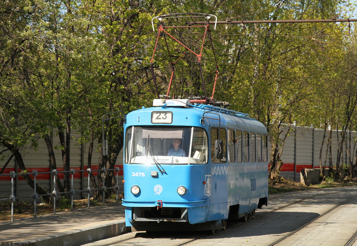 Москва. Tatra T3 (МТТА) №3476