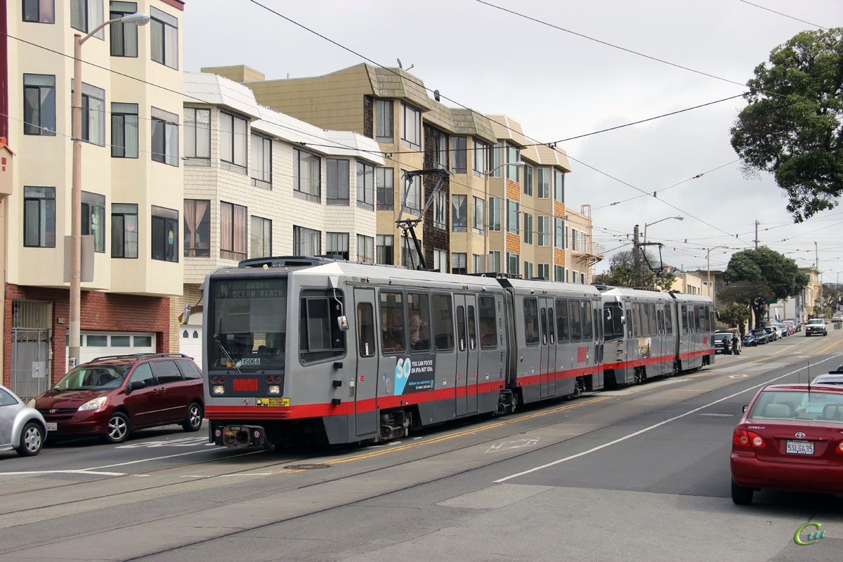 Сан-Франциско. Breda LRV №1491, Breda LRV №1506