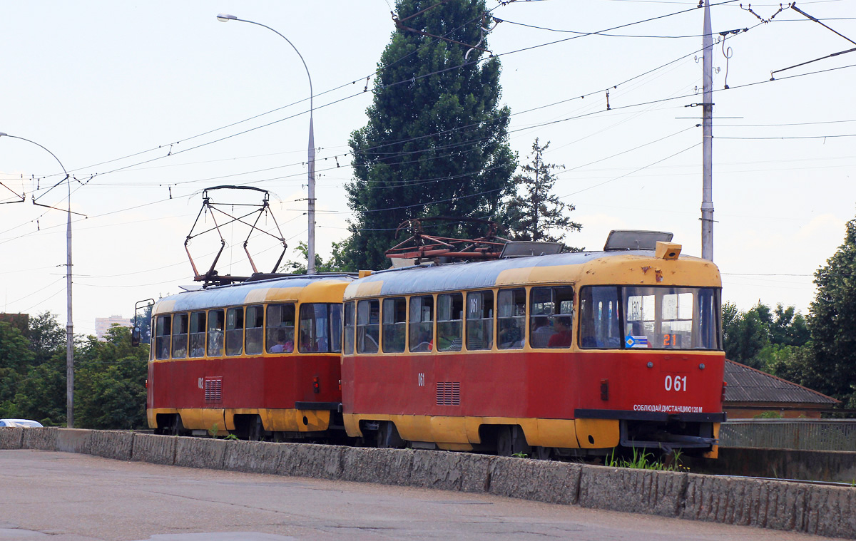 Краснодар. Tatra T3SU №061, Tatra T3SU №002