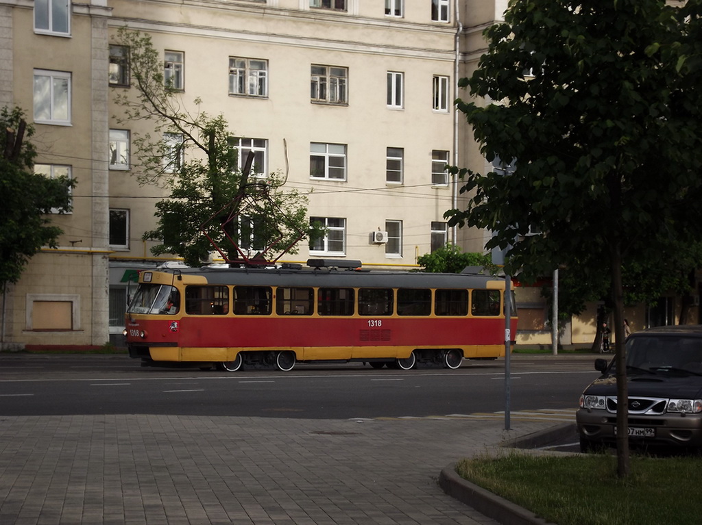 Москва. Tatra T3 (МТТЕ) №1318