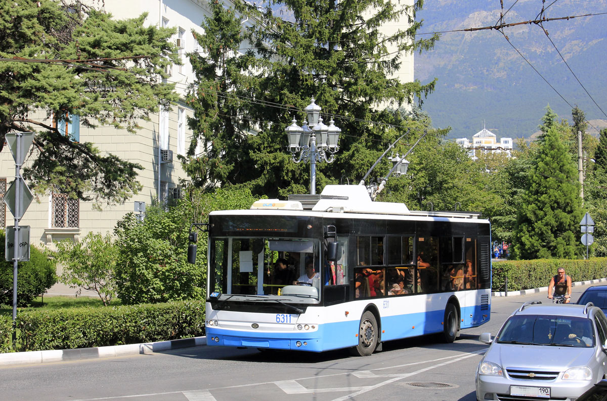 Троллейбус симферополь ялта цена 2024. Троллейбус т60111 Ялта.