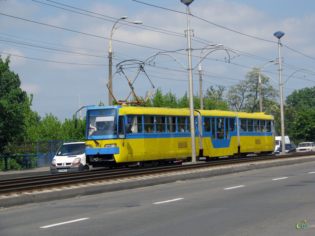 Киев. Tatra KT3 №405