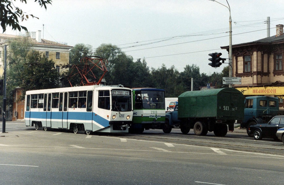 Нижний Новгород. 71-608КМ (КТМ-8М) №1211, Tatra T6B5 (Tatra T3M) №2919