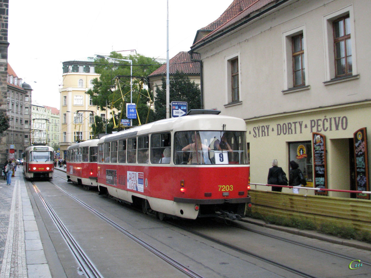 Прага. Tatra T3SUCS №7203