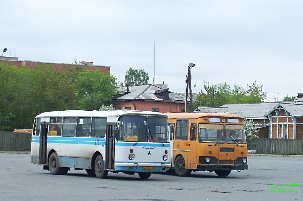 Шадринск. ЛиАЗ-677М аа529, ЛАЗ-695Н ав366