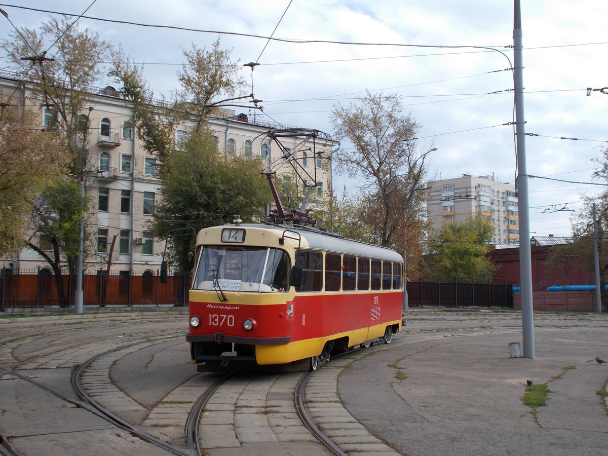 Москва. Tatra T3 (МТТЧ) №1370