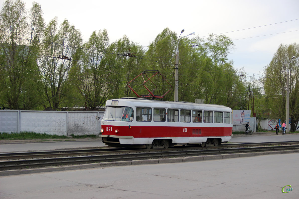 Самара. Tatra T3SU №821