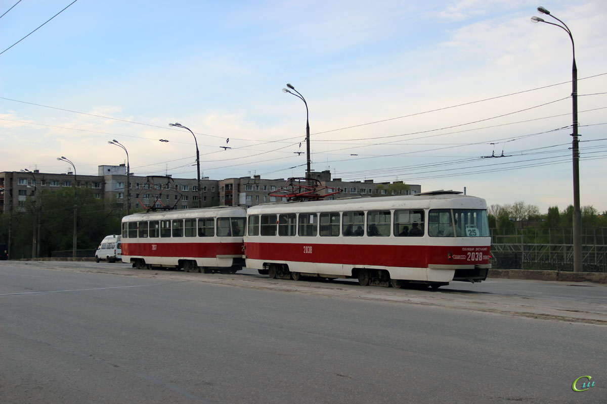 Самара. Tatra T3 (двухдверная) №2037, Tatra T3 (двухдверная) №2038