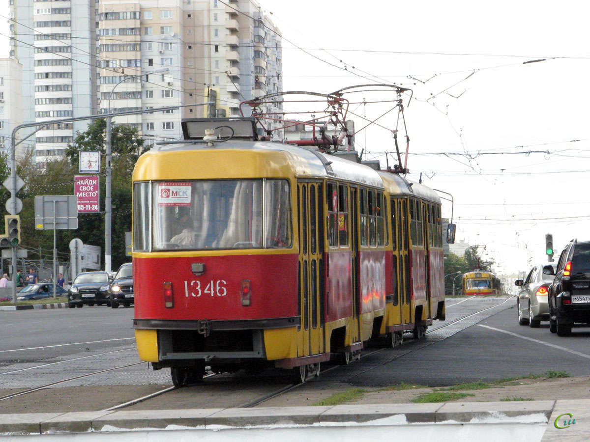 Москва. Tatra T3 (МТТЧ) №1346