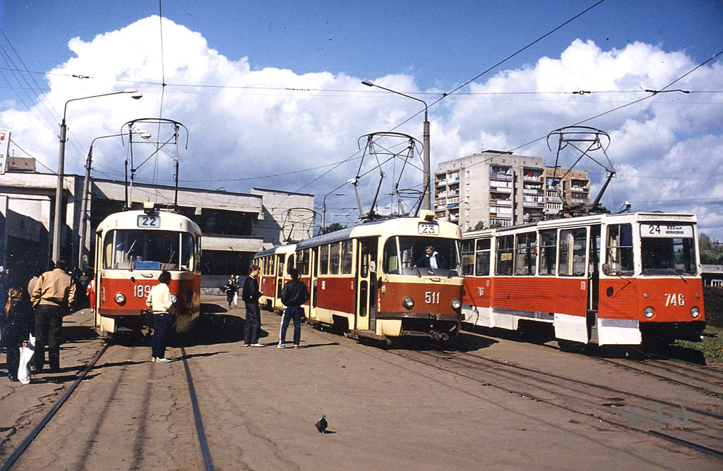 Харьков. Tatra T3SU №511, 71-605 (КТМ-5) №746, Tatra T3SU №512