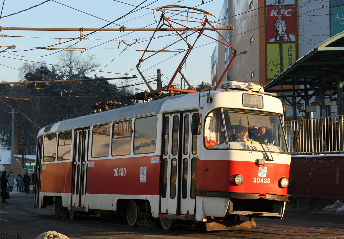 Москва. Tatra T3 (МТТА) №30480