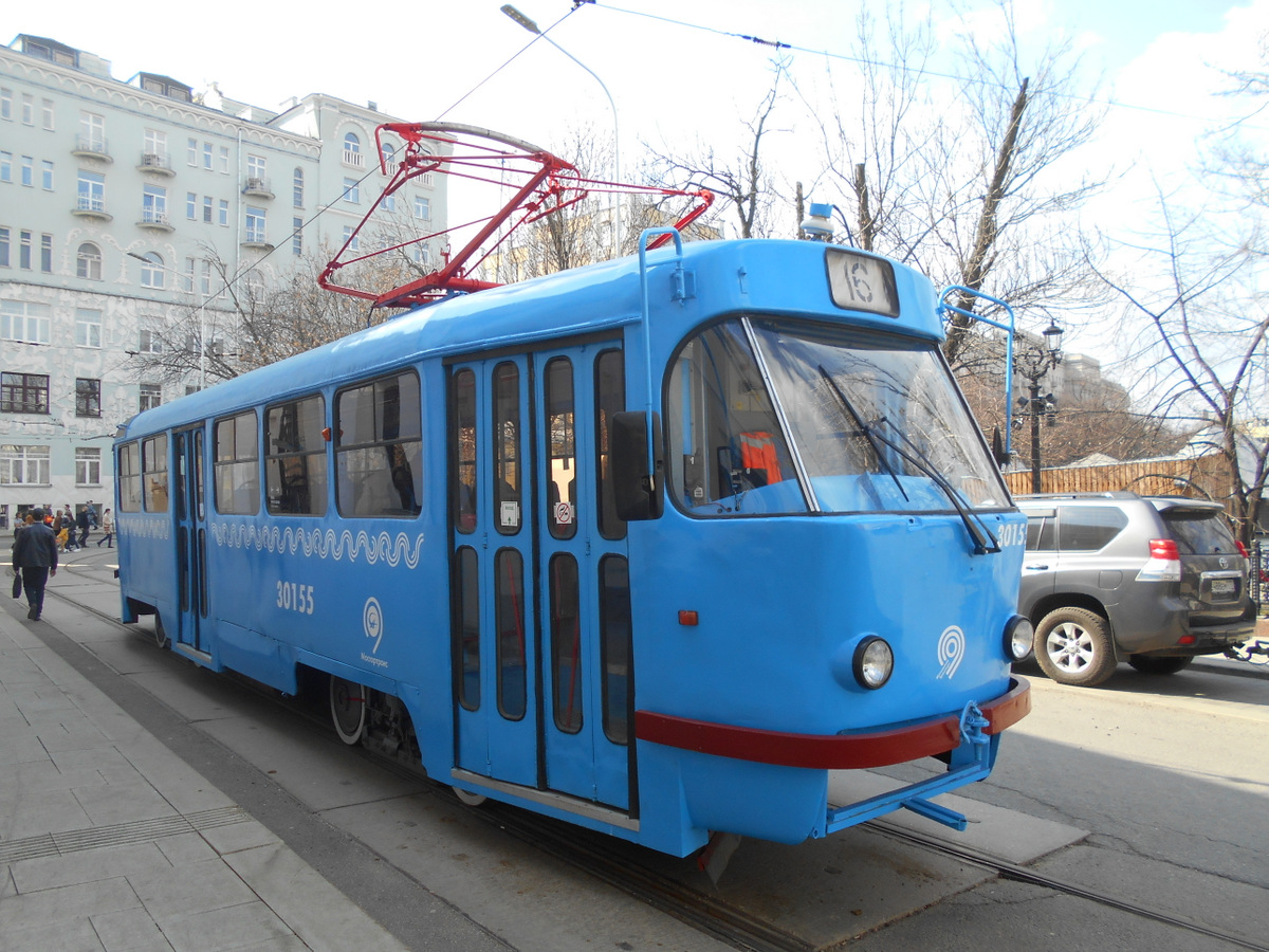 Москва. Tatra T3 (МТТЧ) №30155
