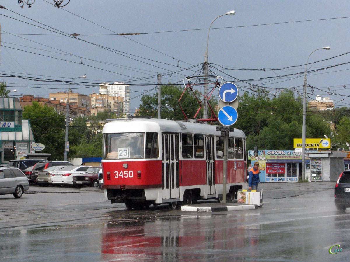 Москва. Tatra T3 (МТТЧ) №3450