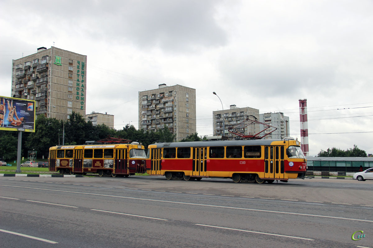 Москва. Tatra T3 (МТТЕ) №1310, Tatra T3 (МТТЕ) №1303