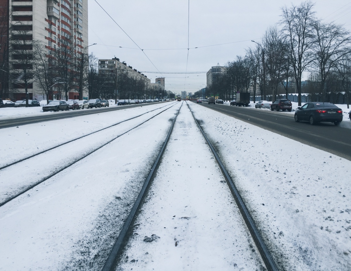 Санкт-Петербург. Трамвайная линия