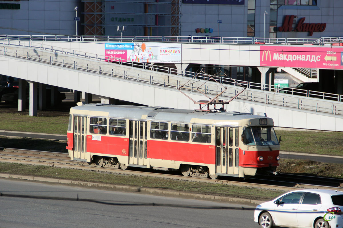 Екатеринбург. Tatra T3SU №206