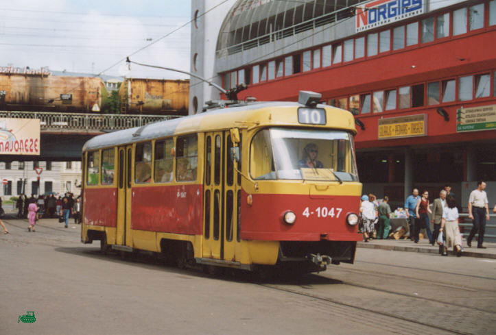 Рига. Tatra T3SU №4-1047