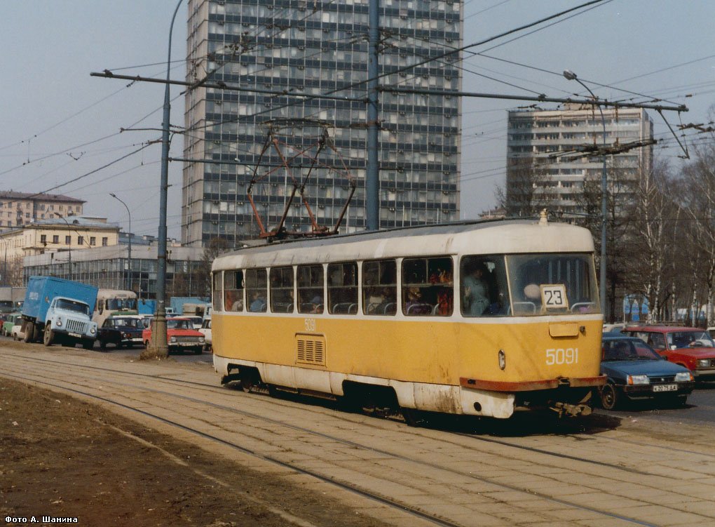 Москва. Tatra T3SU №5091