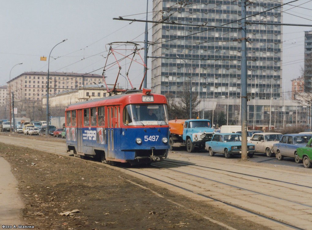 Москва. Tatra T3SU №5497