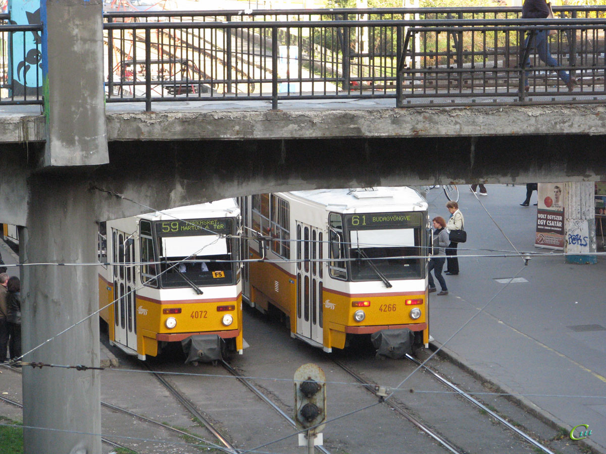 Будапешт. Tatra T5C5 №4072, Tatra T5C5 №4266