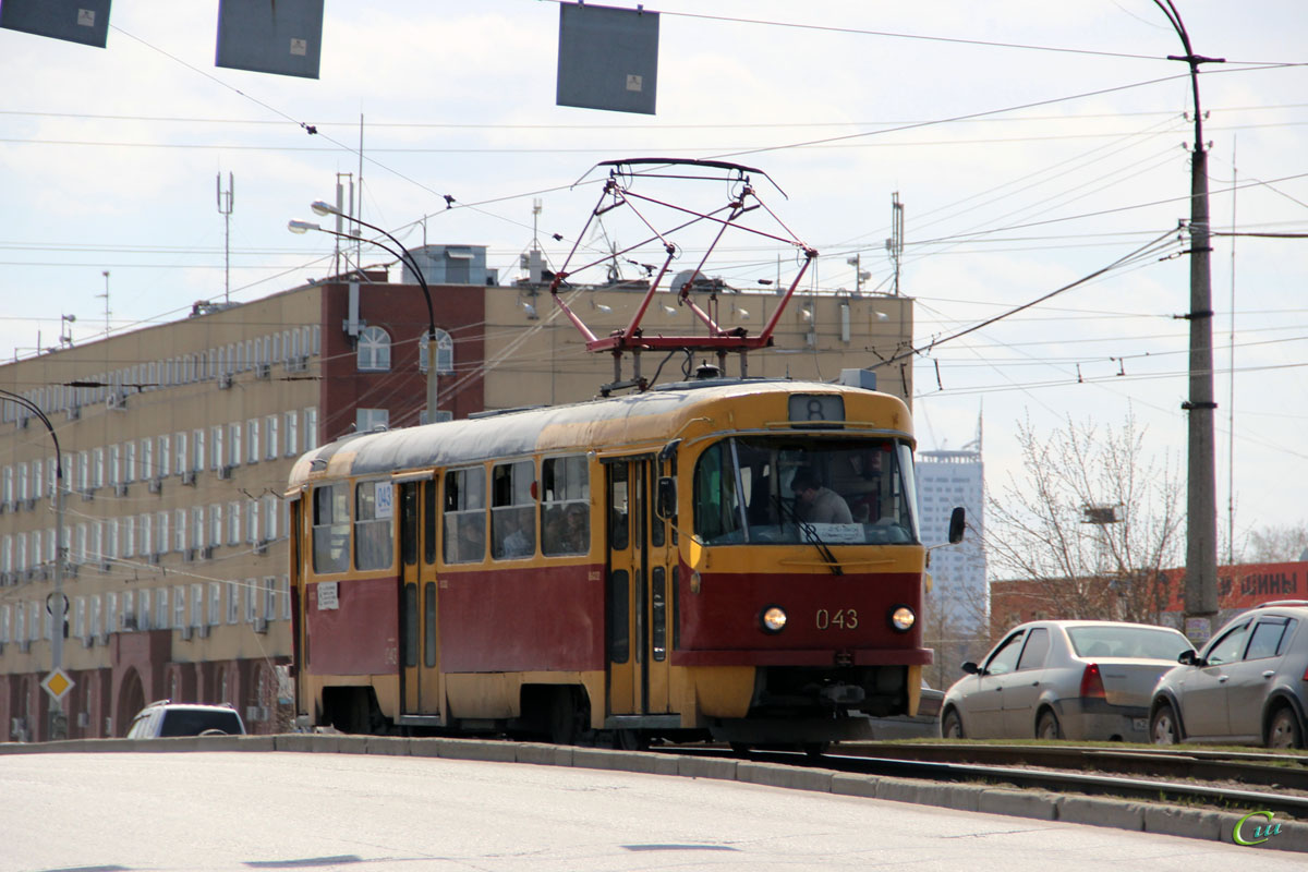 Екатеринбург. Tatra T3 (двухдверная) №043