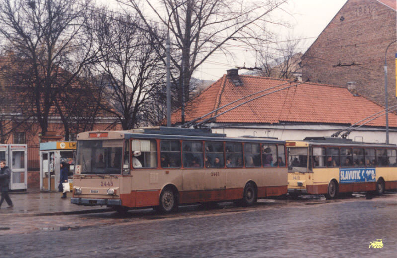 Вильнюс. Škoda 14Tr02 №2443, Škoda 14Tr02 №1412