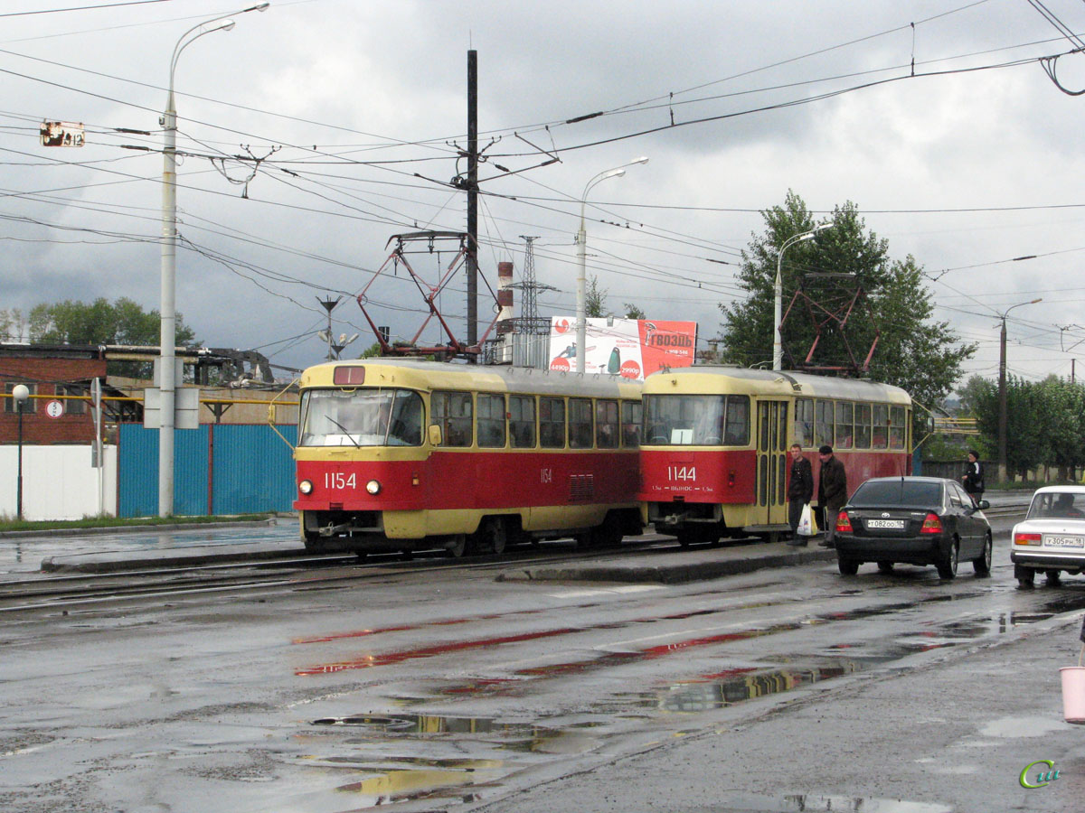 Ижевск. Tatra T3 (двухдверная) №1154, Tatra T3 (двухдверная) №1144