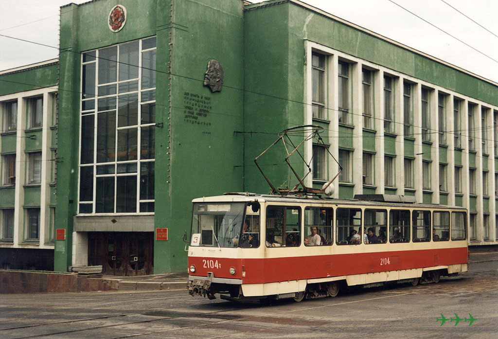 Липецк. Tatra T6B5 (Tatra T3M) №2104