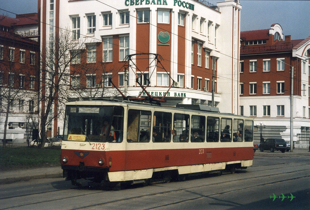 Липецк. Tatra T6B5 (Tatra T3M) №2123