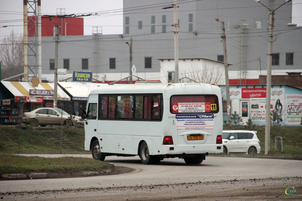 Таганрог. Hyundai County LWB кв592