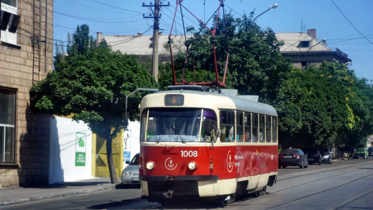 Мариуполь. Tatra T3SUCS №1008