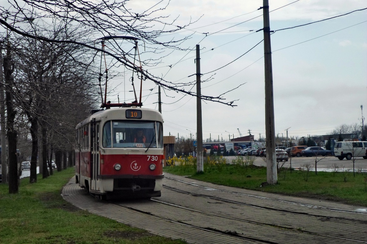 Мариуполь. Tatra T3A №730