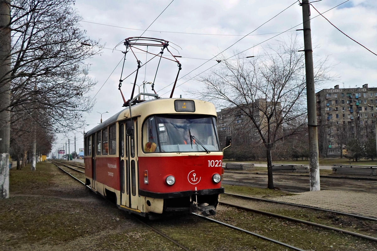 Мариуполь. Tatra T3SUCS №1022
