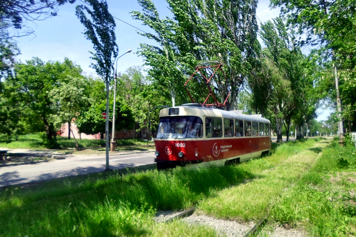 Мариуполь. Tatra T3SUCS №1002