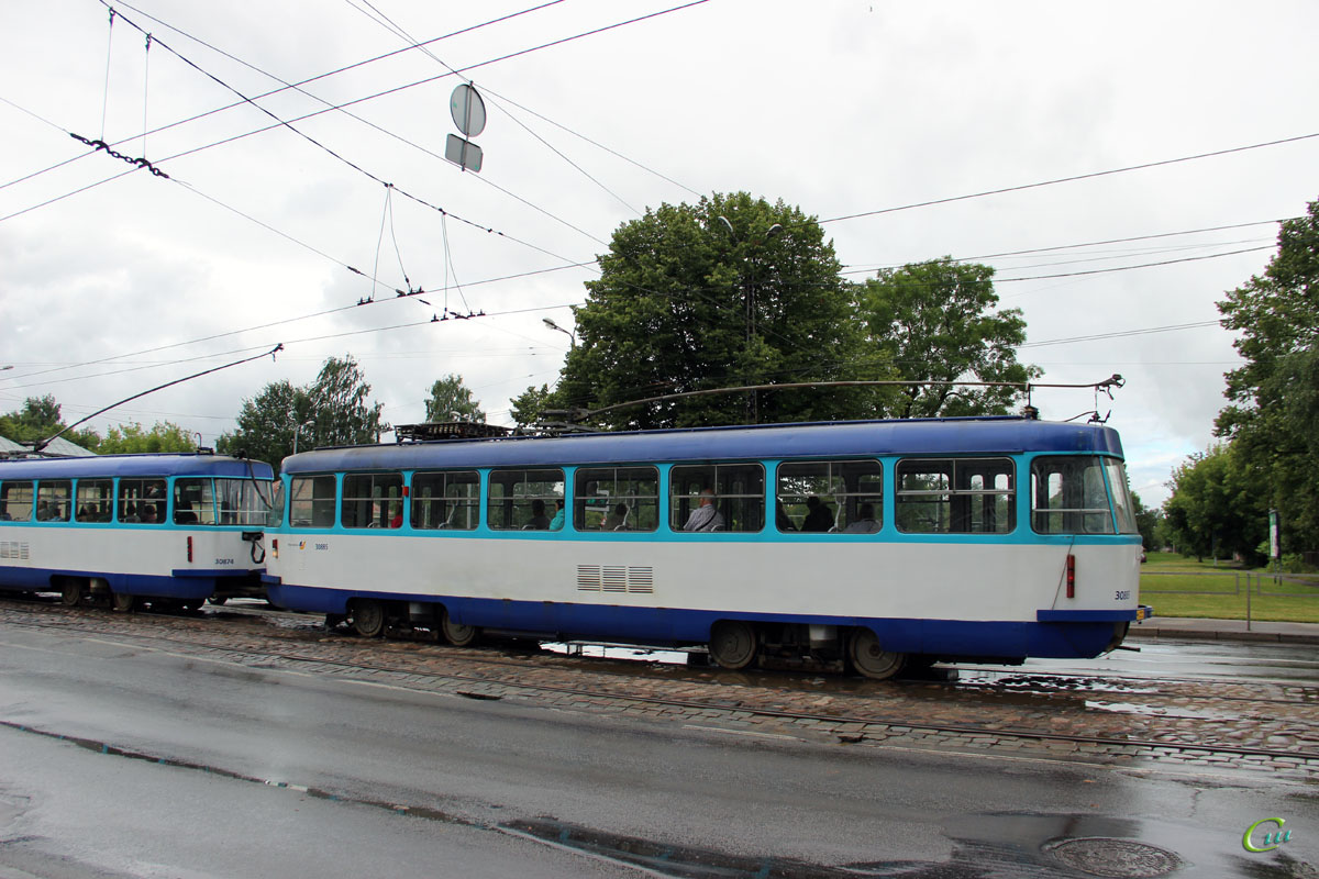 Рига. Tatra T3A №30885