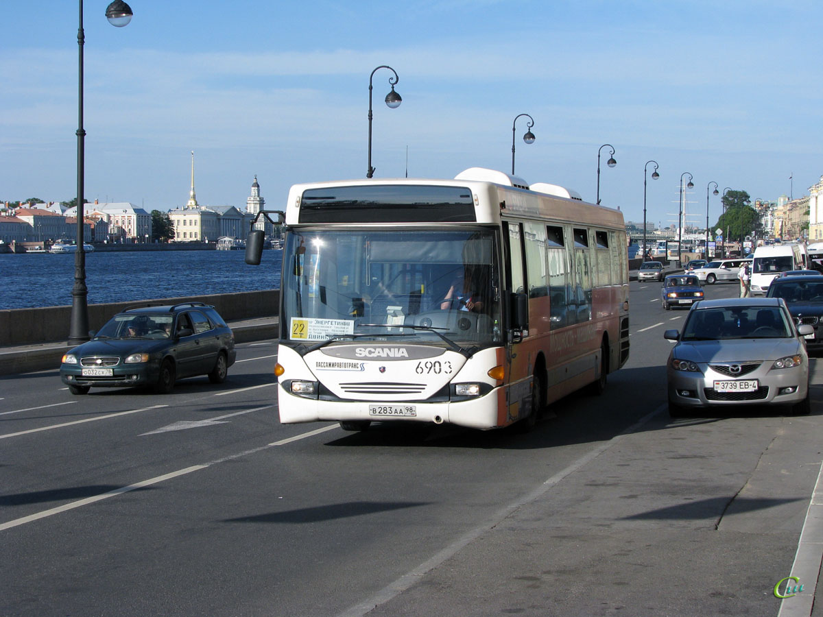 Санкт-Петербург. Scania OmniLink CL94UB в283аа