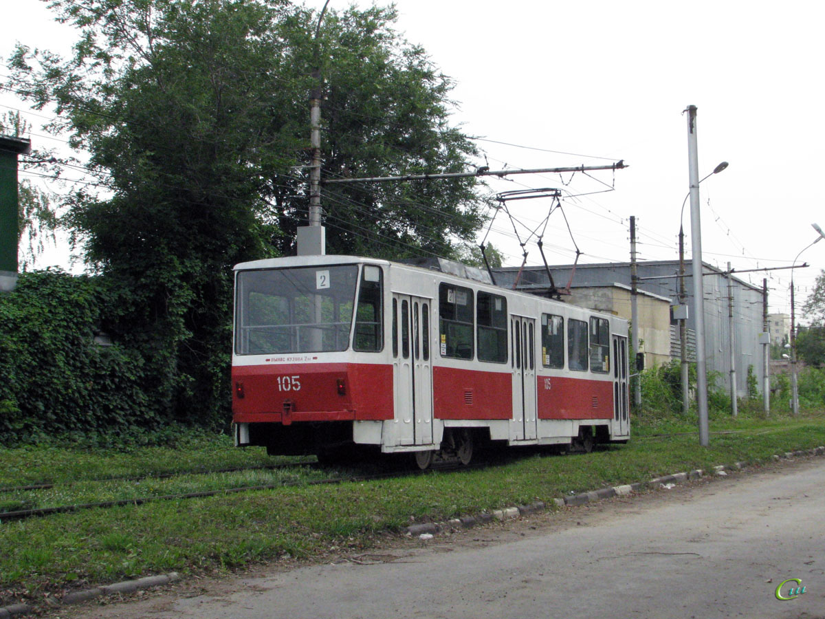 Липецк. Tatra T6B5 (Tatra T3M) №105