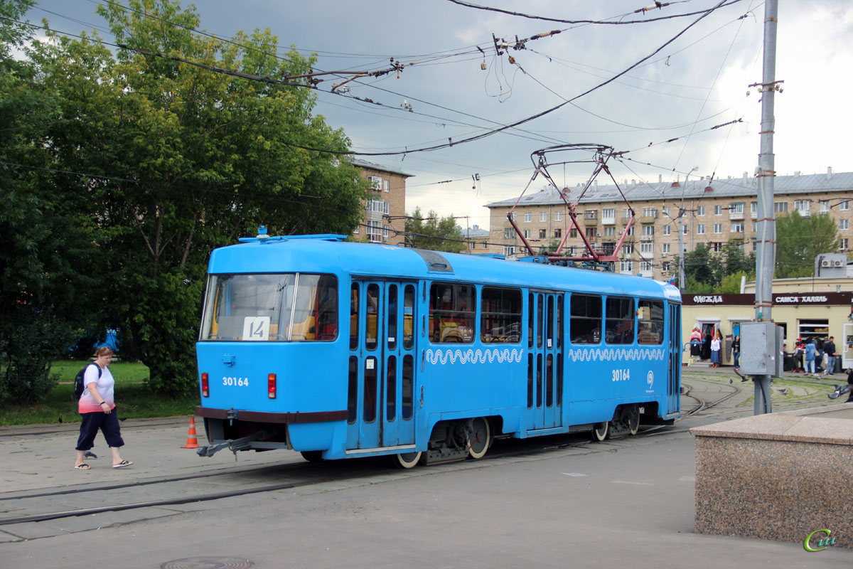 Москва. Tatra T3 (МТТЧ) №30164