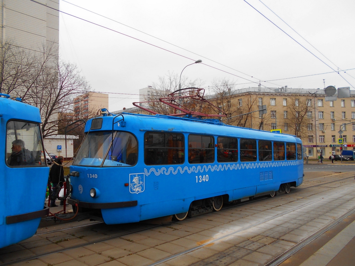 Москва. Tatra T3 (МТТЧ) №1340