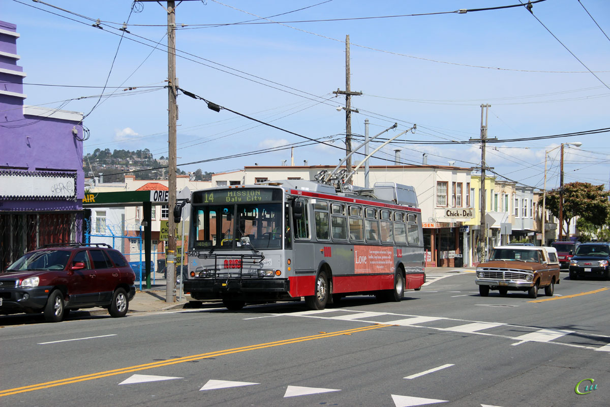 Сан-Франциско. Škoda 14TrSF №5405