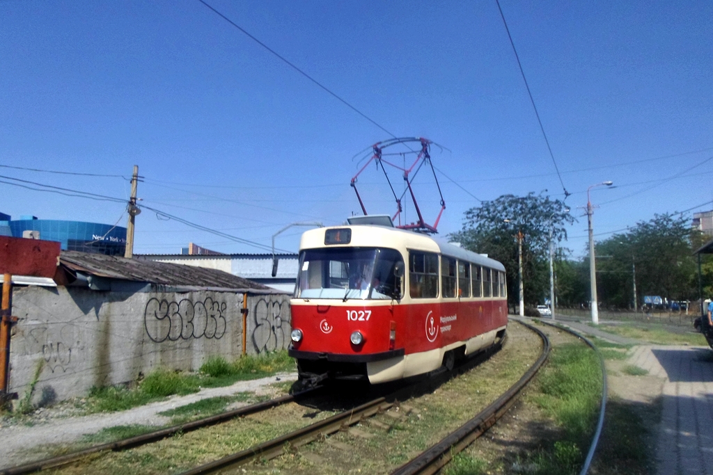 Мариуполь. Tatra T3SUCS №1027