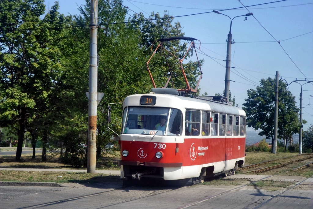 Мариуполь. Tatra T3A №730
