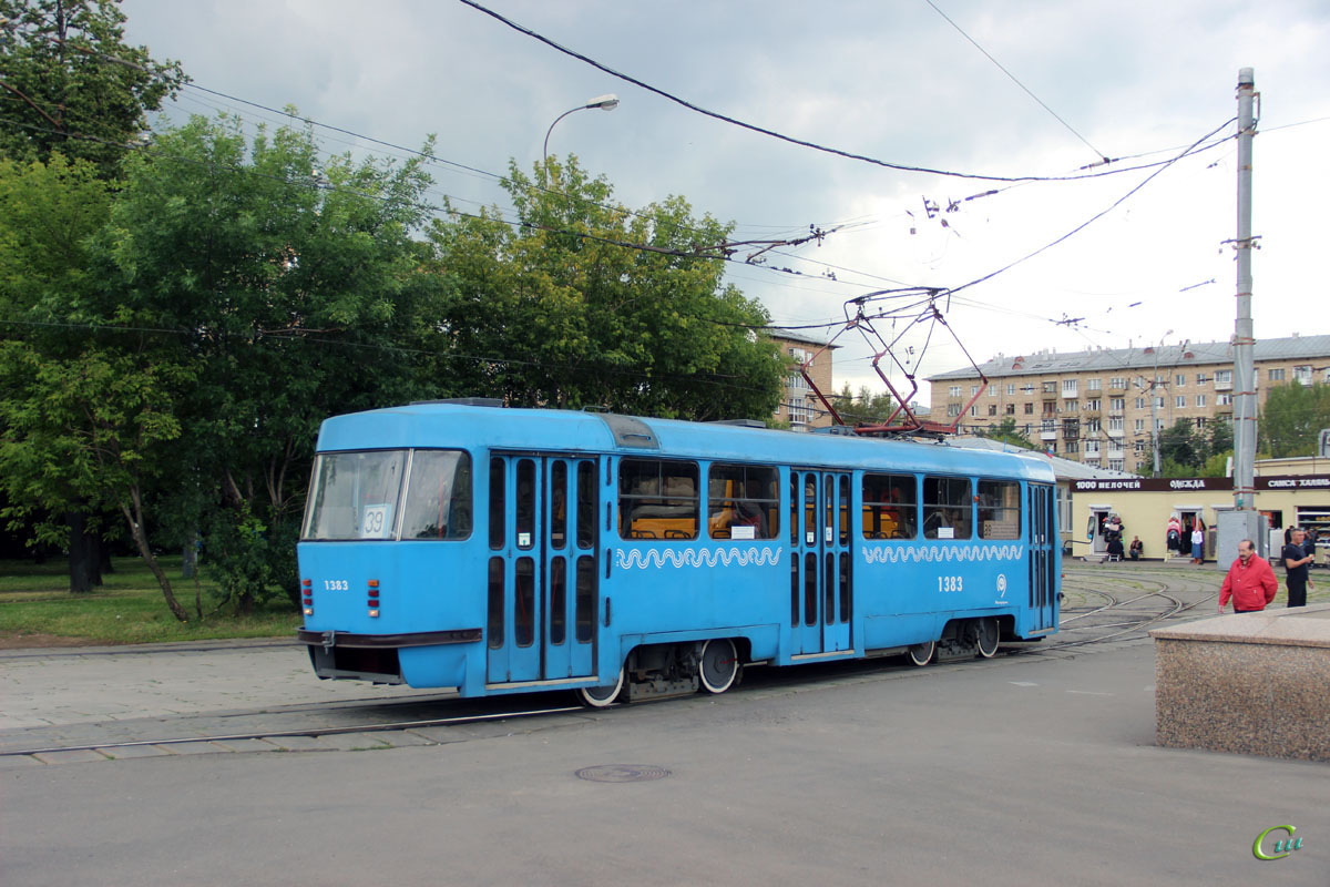 Москва. Tatra T3 (МТТЧ) №1383