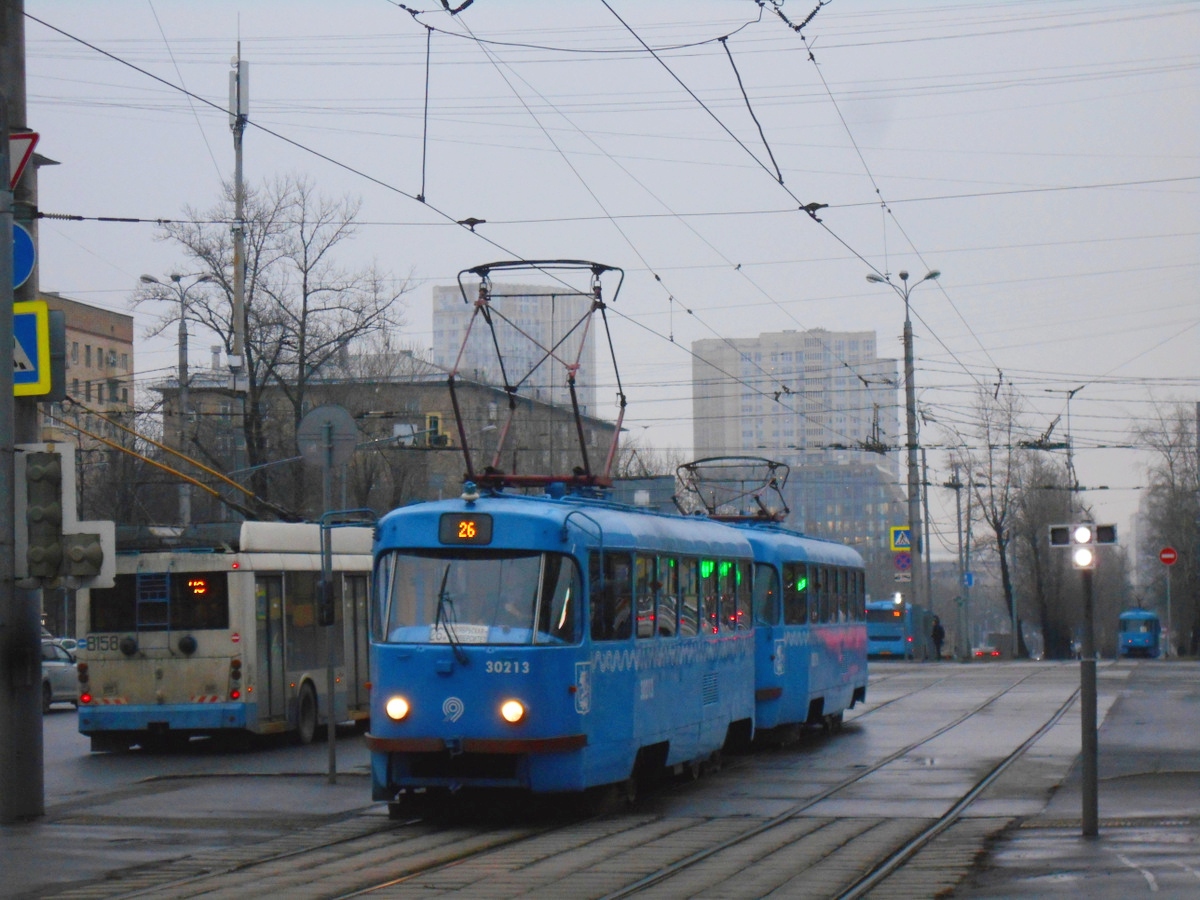 Москва. Tatra T3 (МТТЧ) №30213