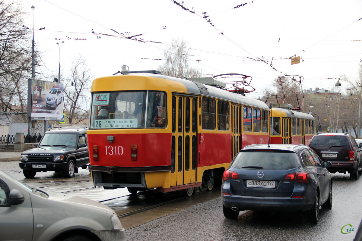 Москва. Tatra T3 (МТТЕ) №1310