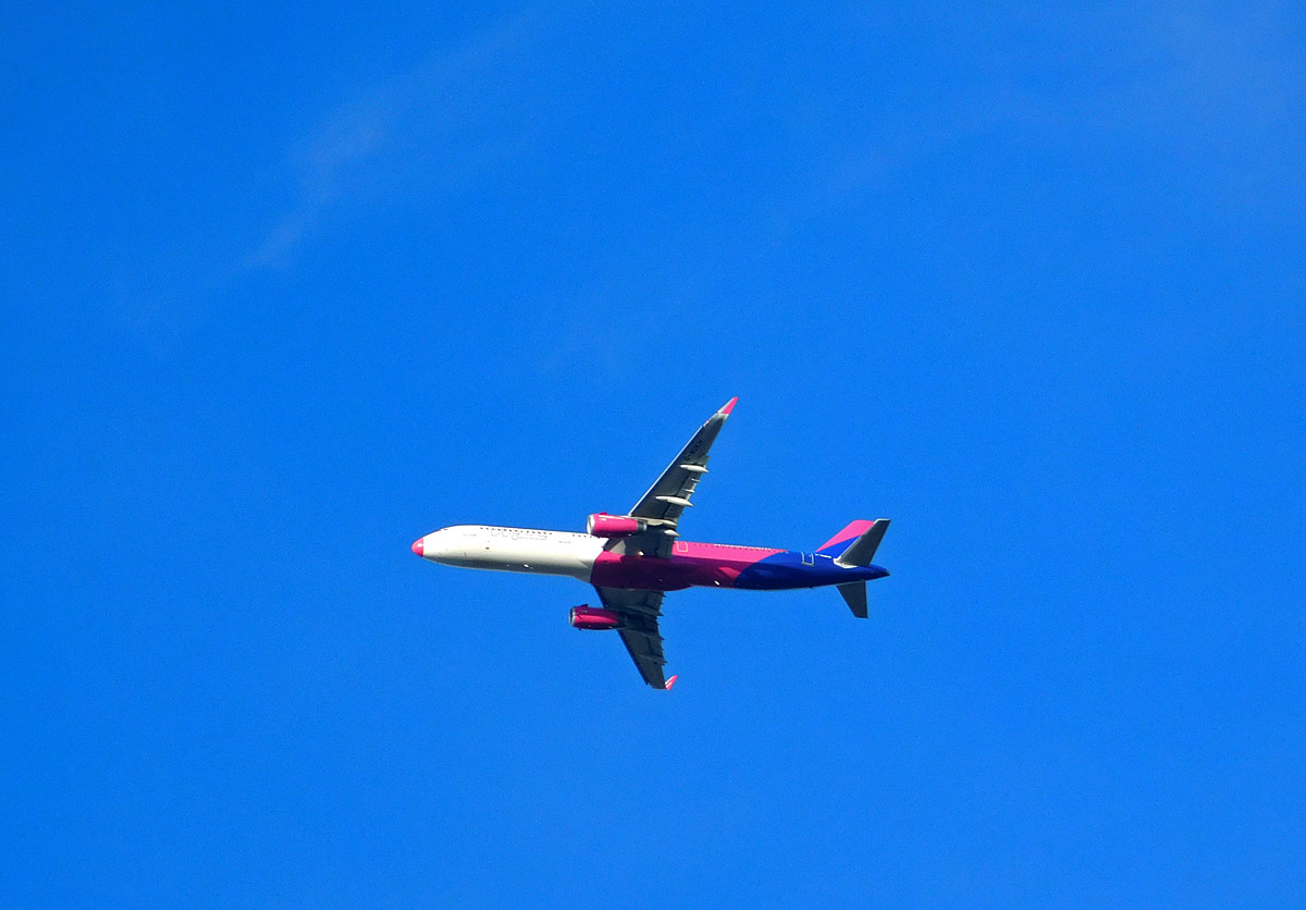 Москва. Самолёт Airbus A321-231 G-WUKH авиакомпании Wizz Air UK рейсом W98126 Москва - Лондон